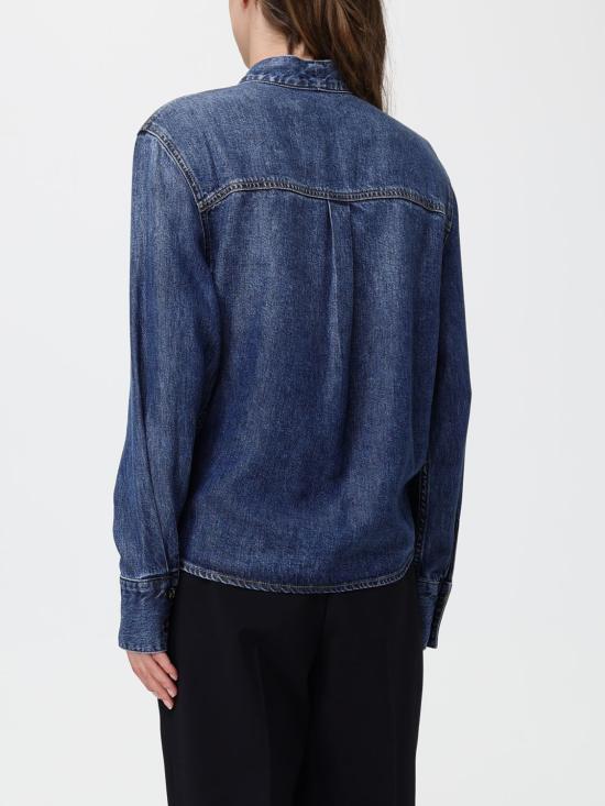 26FW 셀프 포트레이트 데님 셔츠 PF26826T Blue - SELF PORTRAIT