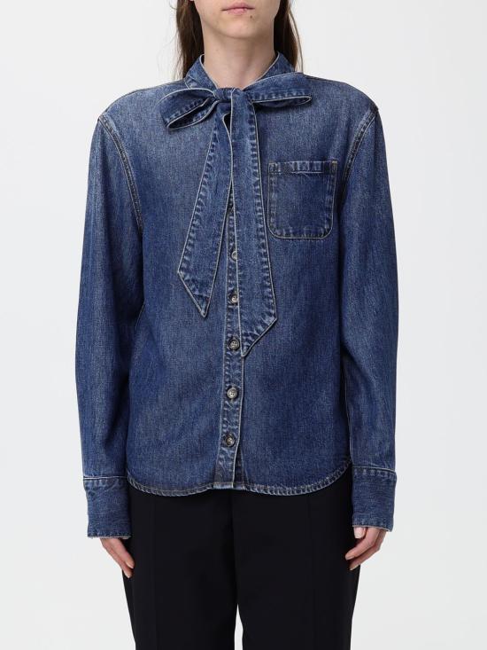 26FW 셀프 포트레이트 데님 셔츠 PF26826T Blue
