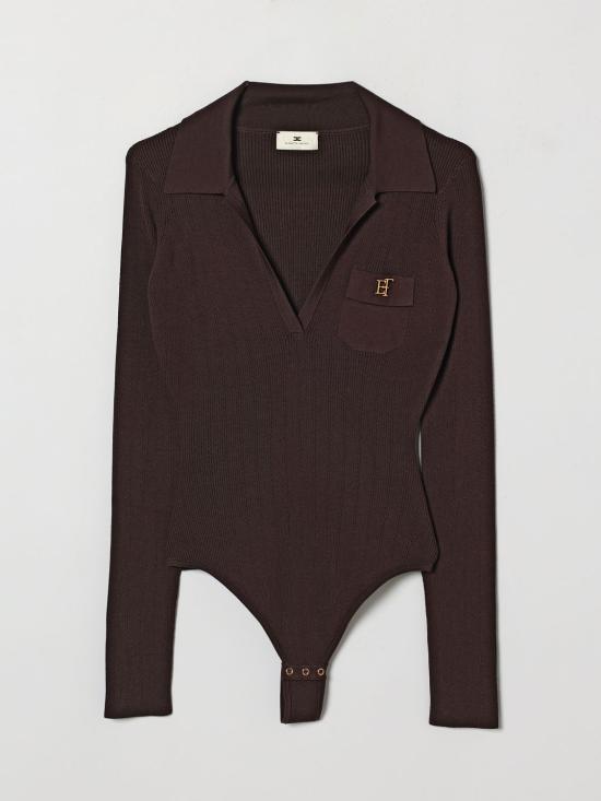 26FW 엘리자베타프랜치 긴팔 티셔츠 BK02B66E2 EV9 Brown - ELISABETTA FRANCHI