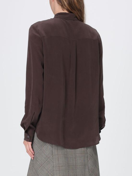 26FW 핑코 셔츠 105593A3L1 L72 Brown - PINKO