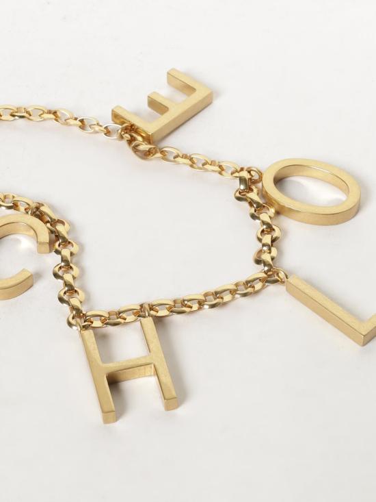 26FW 끌로에 끌로에 레터스 주얼리 벨트 CH25ABJ41CB7 9DC Gold - CHLOE