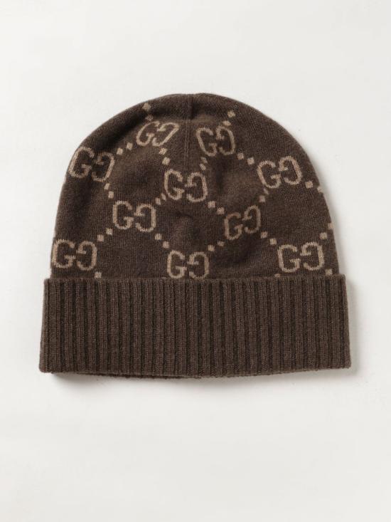 26FW 구찌 GG 캐시미어 자카드 비니 8113924GABX 2579 Brown