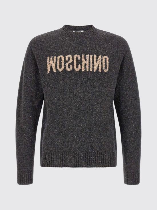 26FW 모스키노 스웨터 A09015203 1500 Grey - MOSCHINO