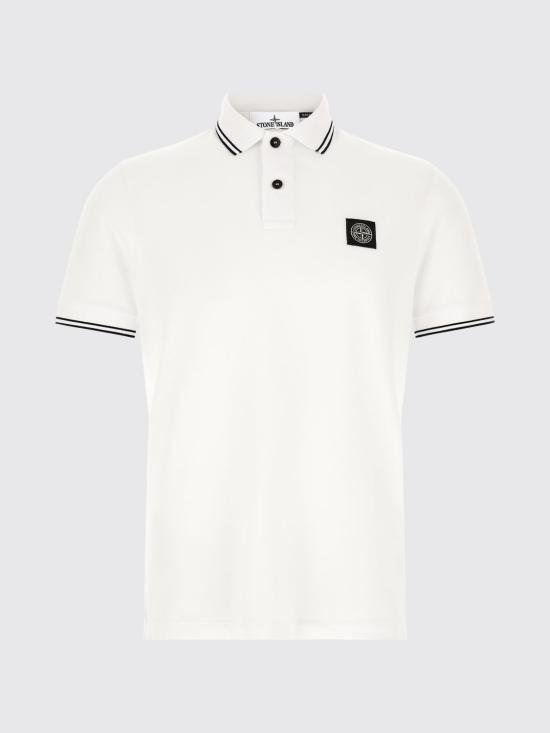 26FW 스톤 아일랜드 폴로 티셔츠 2200010S0018 V1001 White - STONE ISLAND