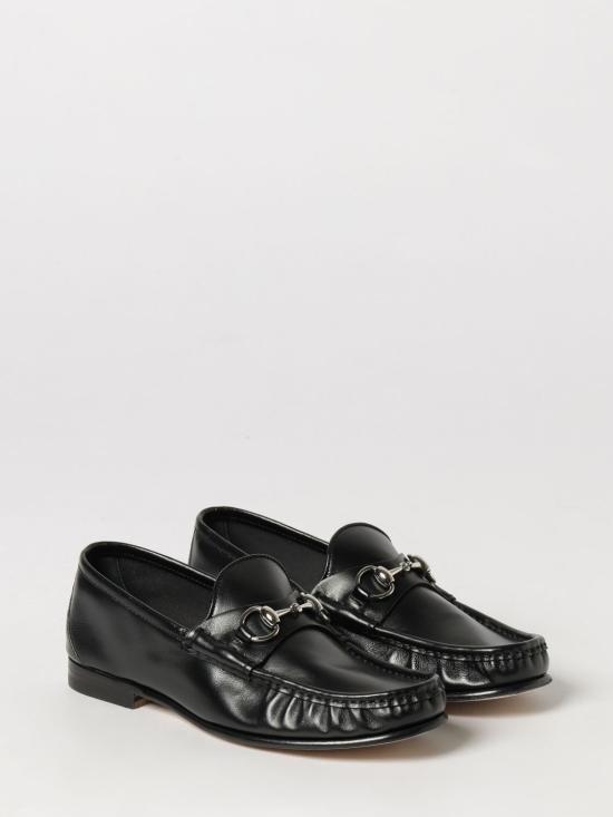 26FW 구찌 루가노 가죽 로퍼 871668AAF3Q 1000 Black - GUCCI