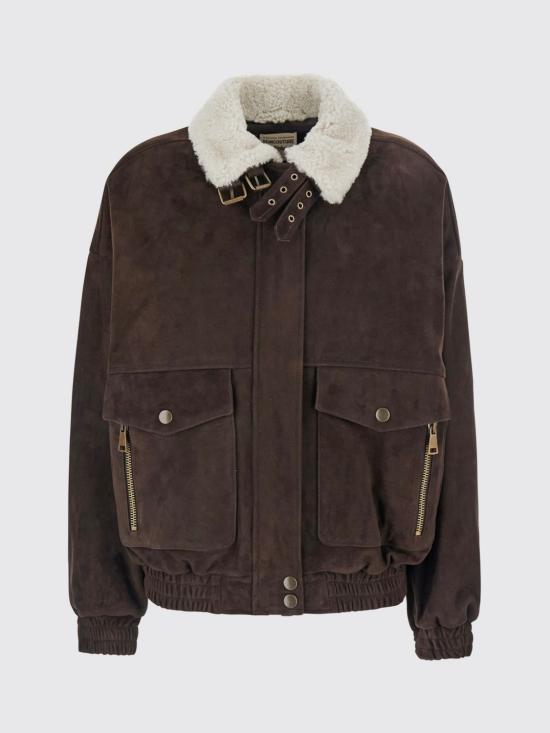 26FW 세미쿠튀르 무스탕 Y6WT10 W40 Brown - SEMI-COUTURE