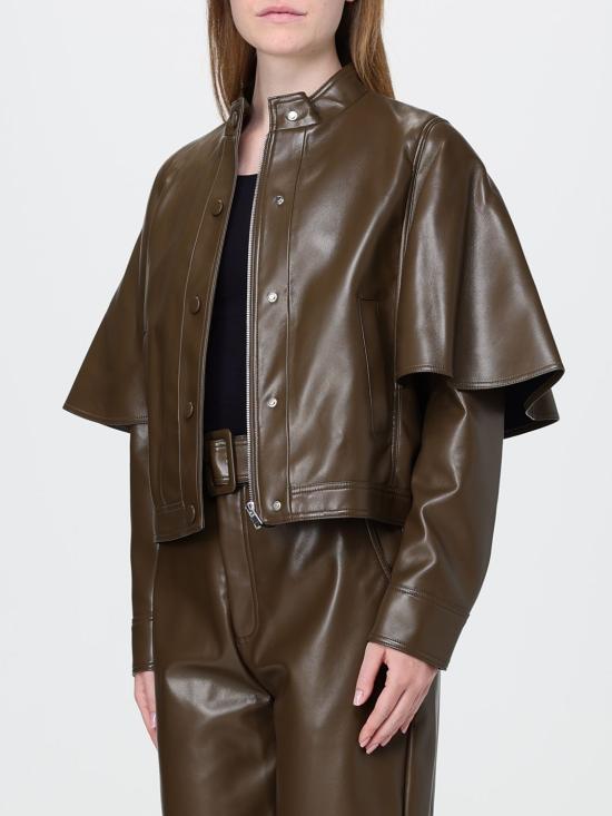 26FW 트윈셋 가죽 자켓 262TP2050 12537 Green - TWINSET