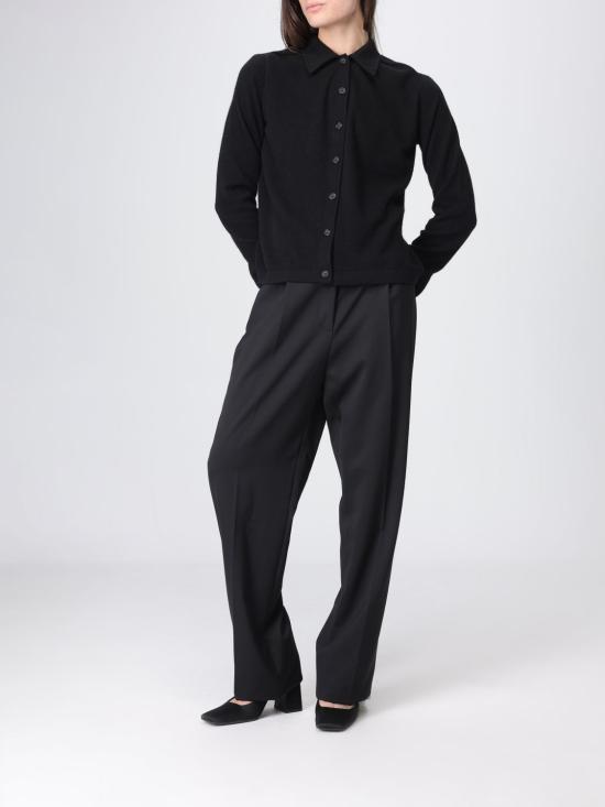 26FW 토템 스웨터 243WRT0347YA0016 001 Black - TOTEME