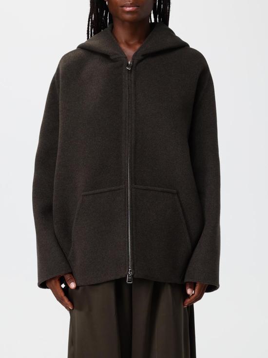 26FW 케이트 돌렘 울 블렌드 후드 자켓 6243547 716 Military