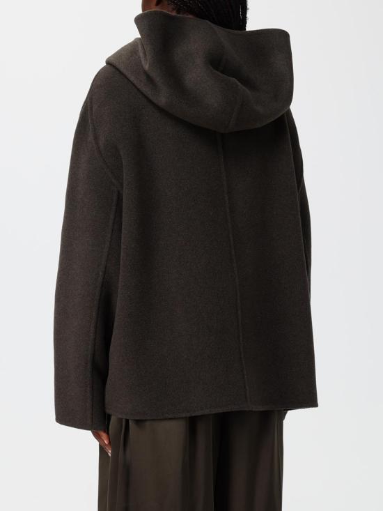 26FW 케이트 돌렘 울 블렌드 후드 자켓 6243547 716 Military - KHAITE
