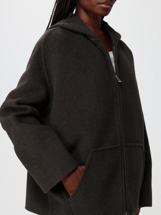 26FW 케이트 돌렘 울 블렌드 후드 자켓 6243547 716 Military - KHAITE
