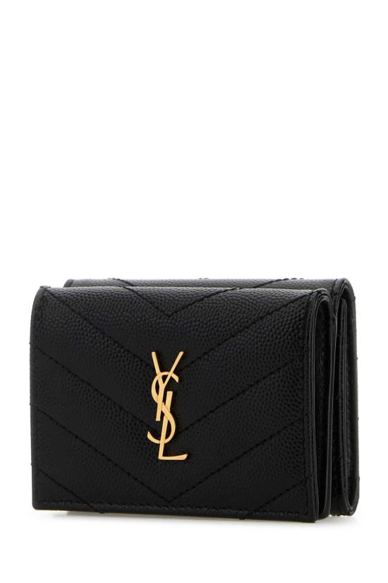 26FW 생로랑 그랑 드 뿌드르 카산드라 마틀라세 오리가미 타이니 지갑 668274BOWA1 1000 Black - SAINT LAURENT