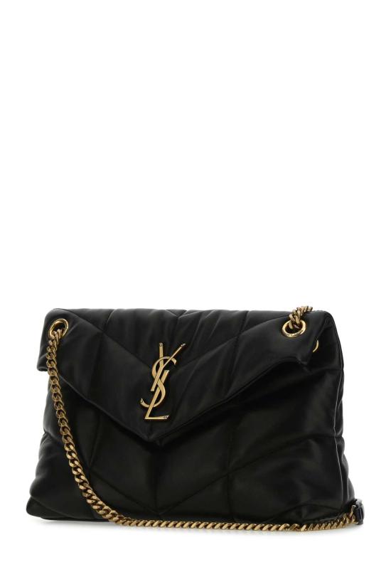 26FW 생로랑 루루 푸퍼 스몰 체인 백 5774761EL07 1000 Black - SAINT LAURENT