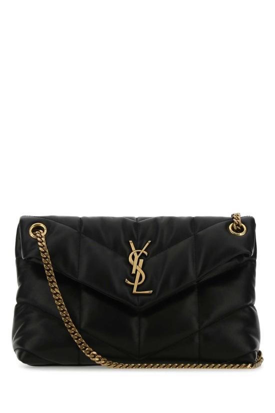 26FW 생로랑 루루 푸퍼 스몰 체인 백 5774761EL07 1000 Black