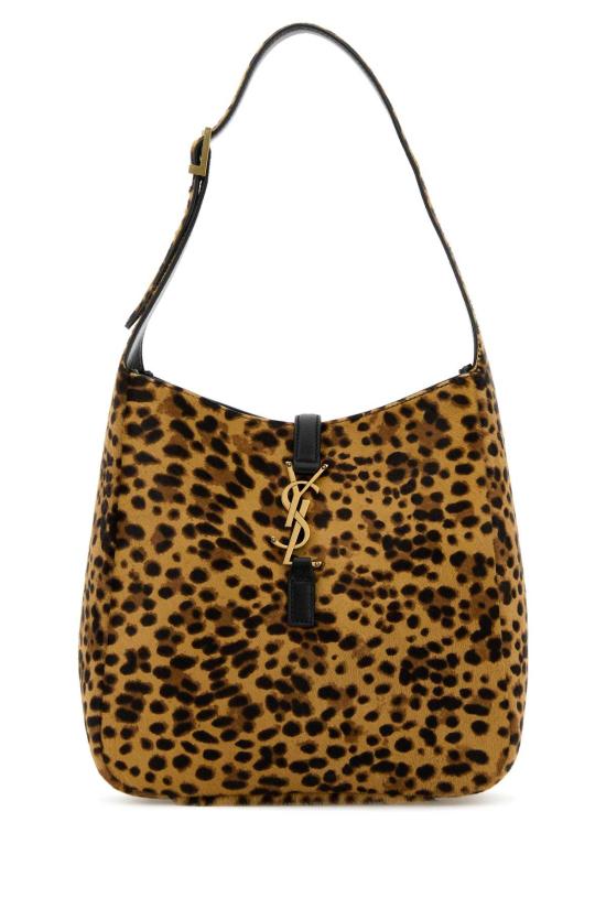 26FW 생로랑 Le 5 A 7 서플 스몰 포니 헤어 레더 숄더백 713938AAD0J 2790 Animal Print