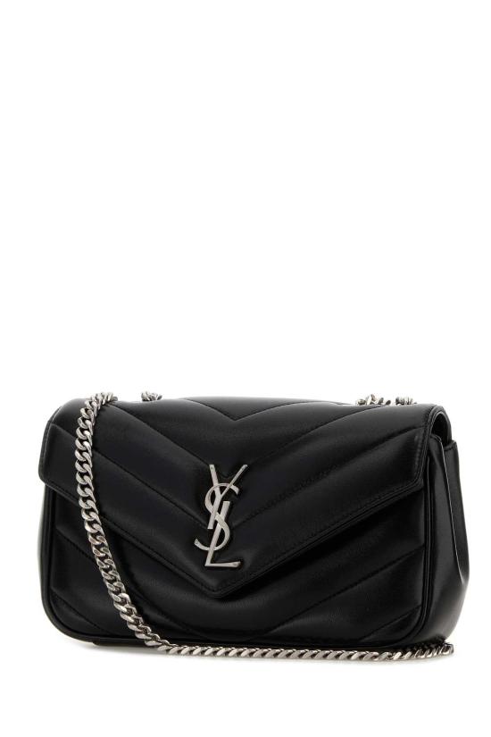 26FW 생로랑 루루 스몰 마테라쎄 램스킨 숄더백 801437AAE4Y 1000 Black - SAINT LAURENT