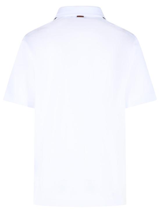26FW 에르메네질도제냐 폴로 티셔츠 UI392A4 I752100 White - ERMENEGILDO ZEGNA