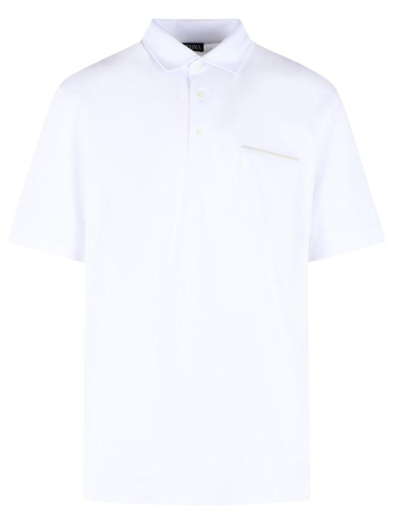 26FW 에르메네질도제냐 폴로 티셔츠 UI392A4 I752100 White