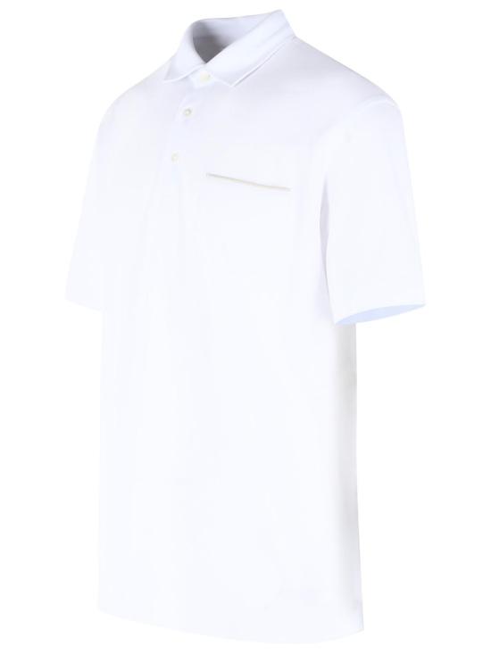 26FW 에르메네질도제냐 폴로 티셔츠 UI392A4 I752100 White - ERMENEGILDO ZEGNA