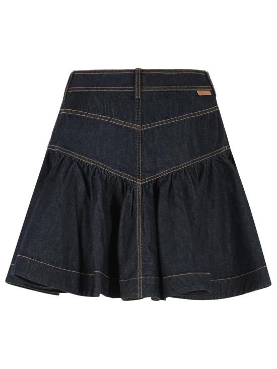 26FW 짐머만 숏 스커트 9498SF26RONXB Navy - ZIMMERMANN