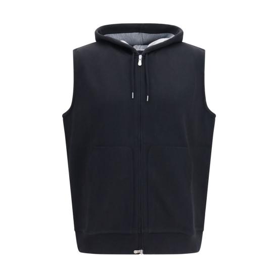 26SS 브루넬로 쿠치넬리 베스트 BRMM8319079GC101BB BLACK
