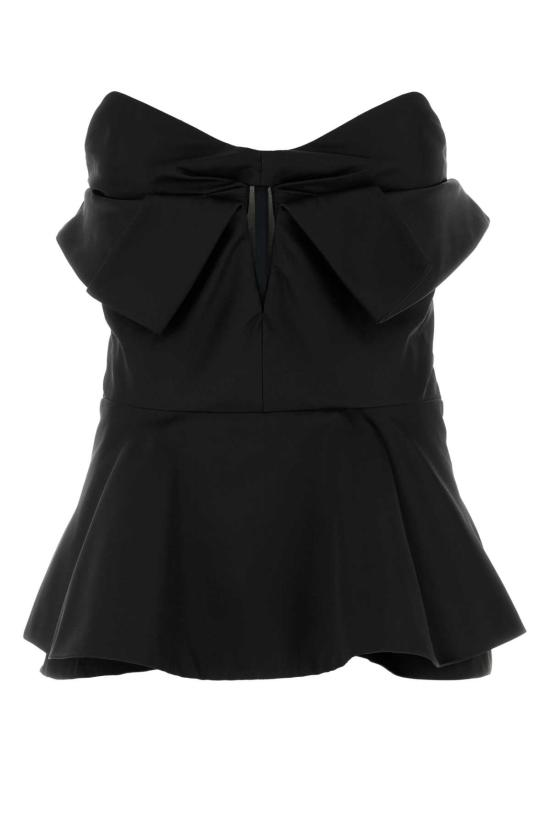 25FW 알렉산더 맥퀸 바디수트 티셔츠 839622QEAGH 1000 BLACK