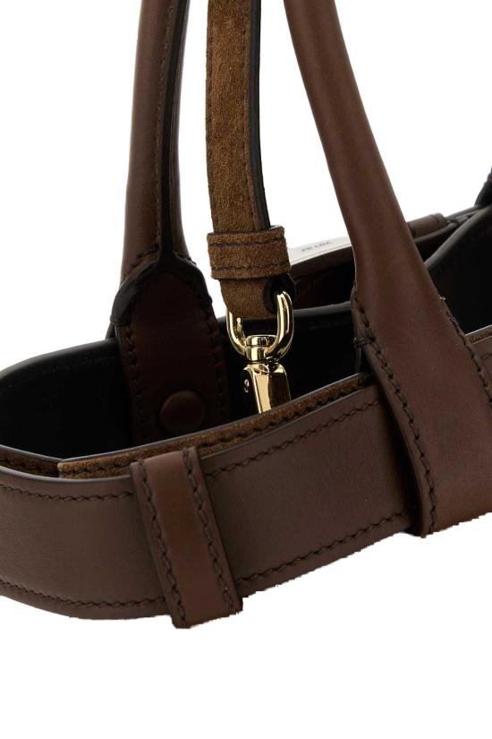 26SS 프라다 버클 미디엄 스웨이드 핸드백 1BA434VOBO2C4S F0324 BROWN - PRADA