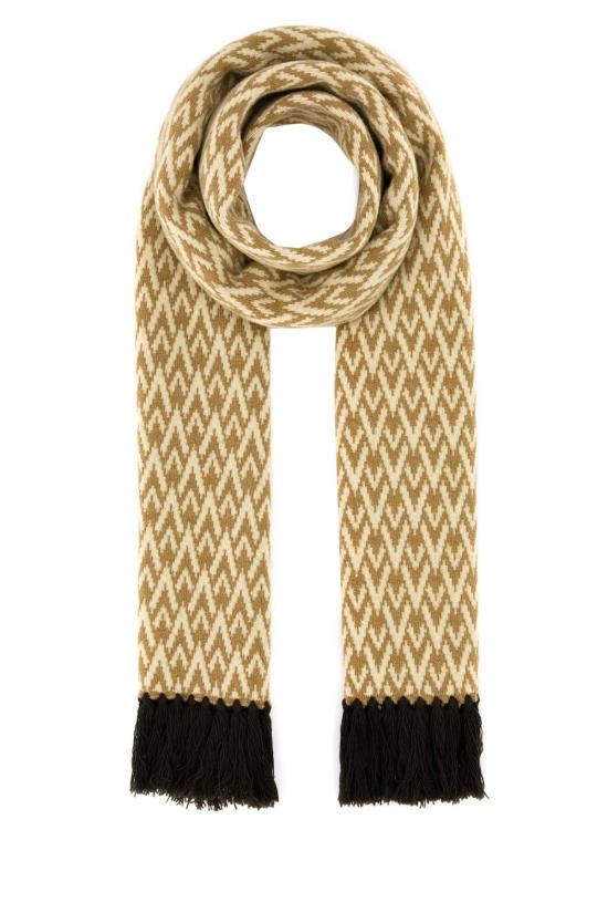  발렌티노 가라바니 V로고 자카드 스카프 6Y2ET01PMLC REZ BEIGE