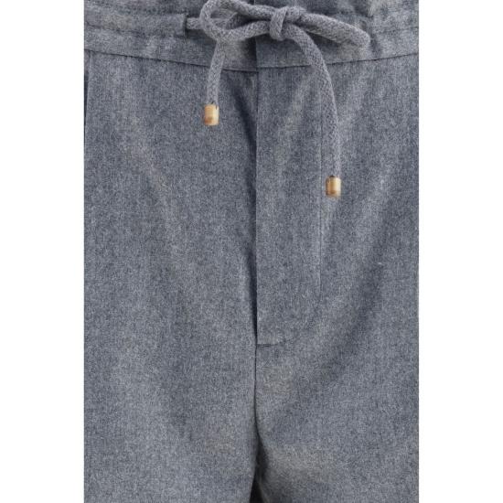 26FW 브루넬로 쿠치넬리 스트레이트 팬츠 BRME226E1710C003BB GRAY - BRUNELLO CUCINELLI