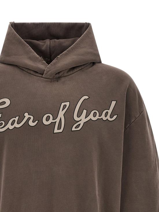 26SS 피어오브갓 후드 티셔츠 FE335379BM BROWN - FEAR OF GOD