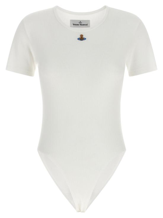 26SS 비비안웨스트우드 바디수트 티셔츠 VI335025BM WHITE
