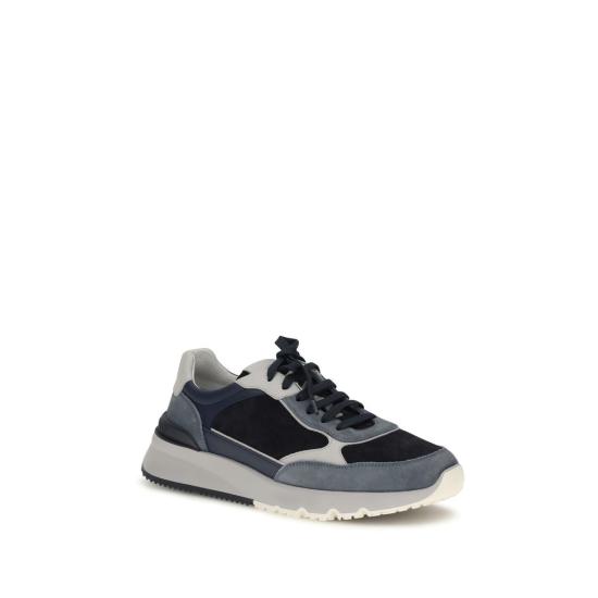 26FW 브루넬로 쿠치넬리 스니커즈 BRMZUSNEO355CVV29BB BLUE - BRUNELLO CUCINELLI