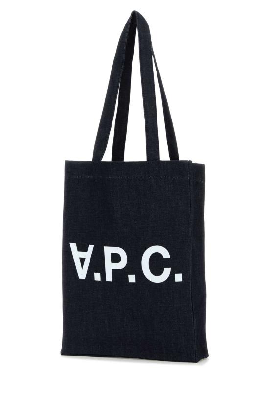 26FW 아페쎄 로르 로고 프린트 데님 토트백 COHIZM61445 IAI BLUE - A.P.C.