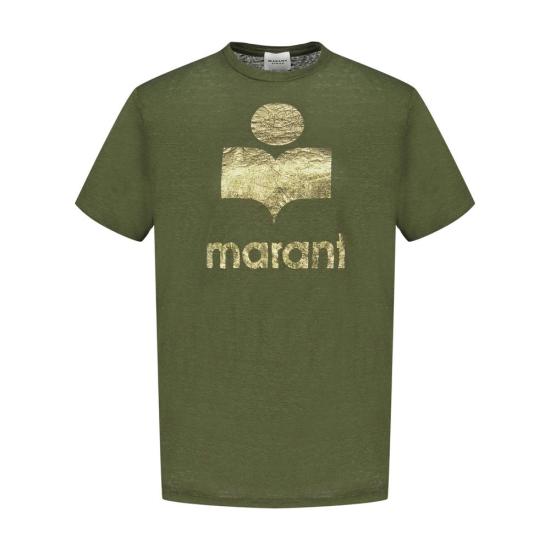 26FW 이자벨마랑 폴로 티셔츠 CONFIG ISA026055 GREEN - ISABEL MARANT
