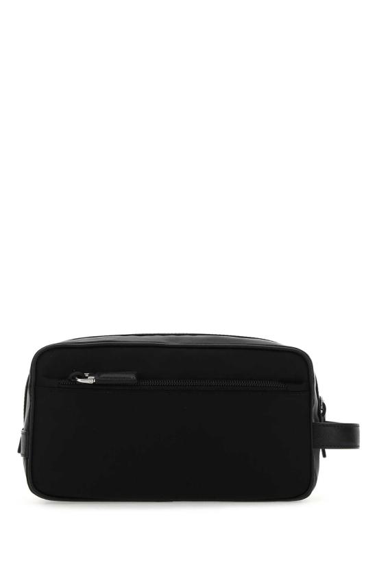  프라다 리나일론 앤 사피아노 레더 트래블 파우치 2NA8192DMH F0002 BLACK - PRADA