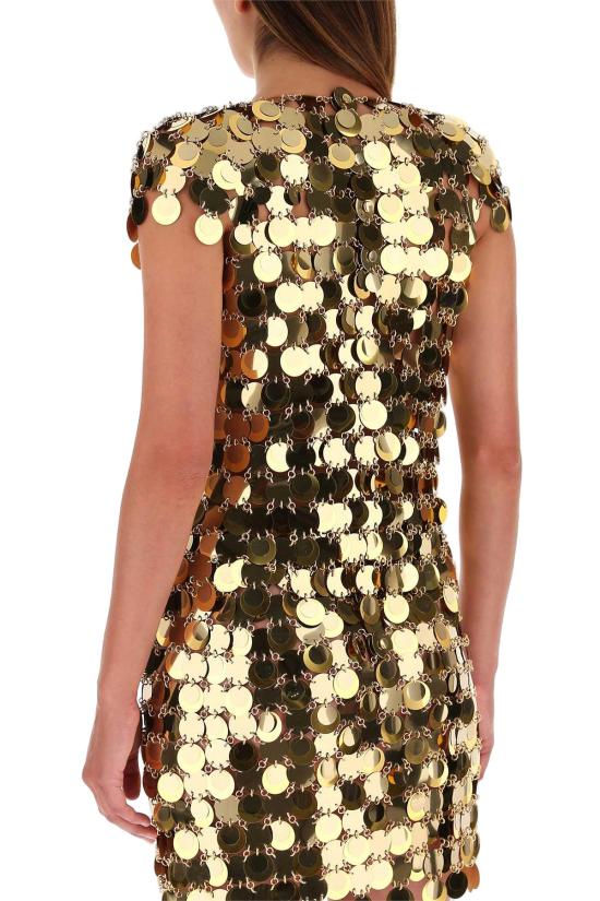 25FW 파코라반 민소매 티셔츠 19AITO010PS0133 P710 GOLD - PACO RABANNE