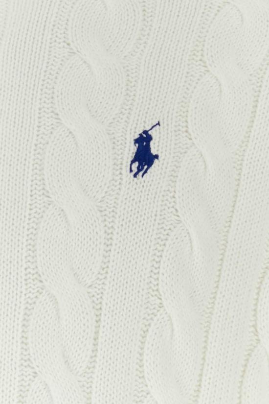  폴로 랄프로렌 로고 자수 케이블 니트 스웨터 710775885 033 WHITE - POLO RALPH LAUREN