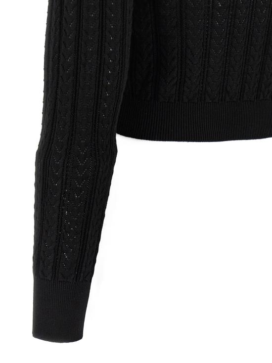 25FW 알레산드라리치 가디건 AL316536BM BLACK - ALESSANDRA RICH