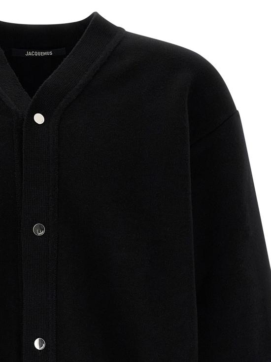 25FW 자크뮈스 가디건 JA320039BM BLACK - JACQUEMUS