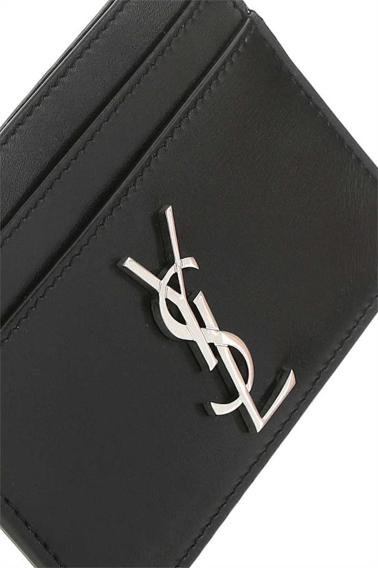  생로랑 모노그램 카드지갑 4856310SX0E 1000 BLACK - SAINT LAURENT