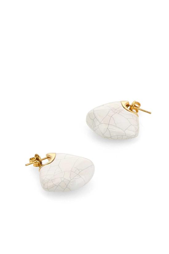  보테가베네타 이어링 786217V2KC2 9071 WHITE - BOTTEGA VENETA