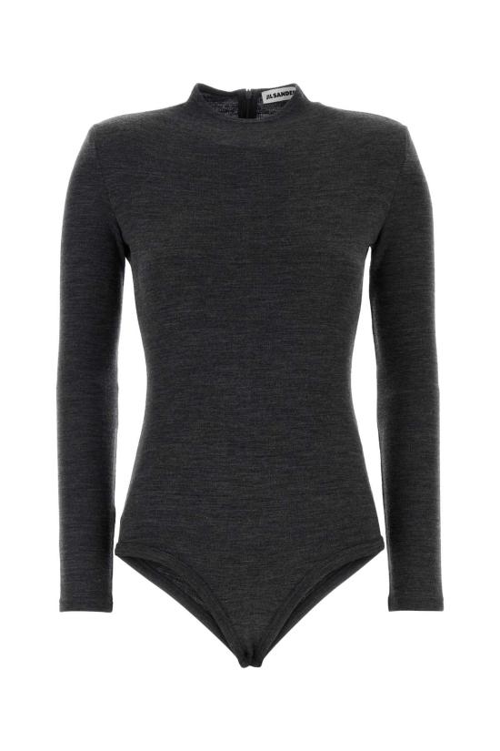 26FW 질샌더 바디수트 티셔츠 J03NC0355J20406 036 GRAY