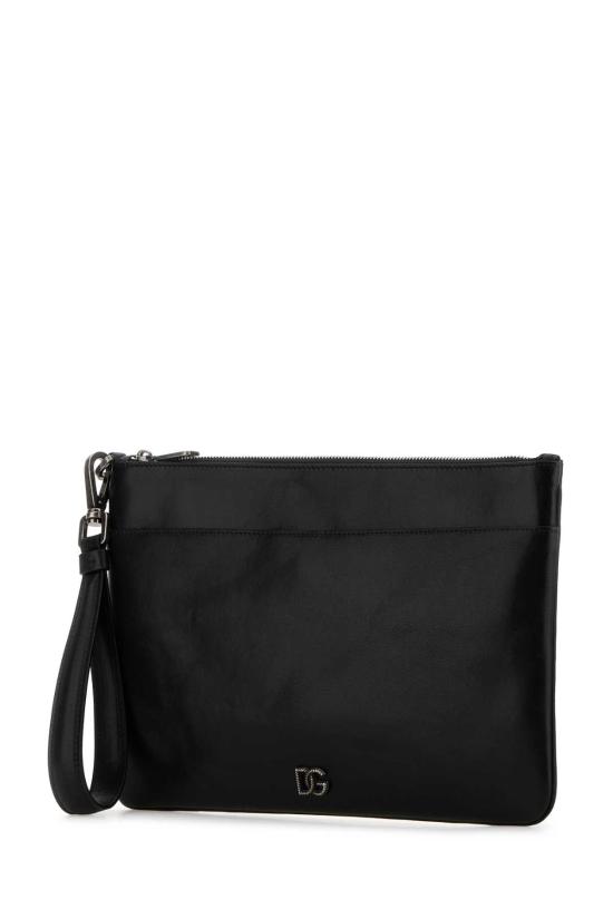 26SS 돌체앤가바나 레더 토일레트리 클러치 BP3294AU994 80999 BLACK - DOLCE & GABBANA