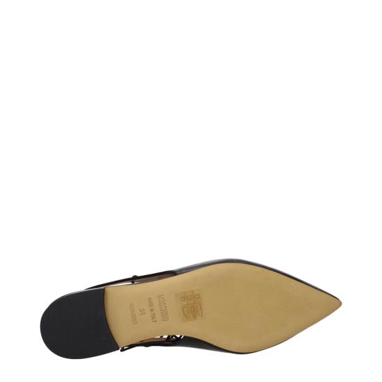  모스키노 플랫 슈즈 MO15295248335113BT BLACK - MOSCHINO