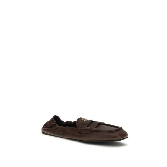 26FW 미우미우 플랫 슈즈 MI5D341EFD005EFXF0NBLBB BROWN - MIU MIU