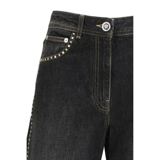 26SS 베르사체 데님 팬츠 VE10224521A164771D040BB BLACK - VERSACE