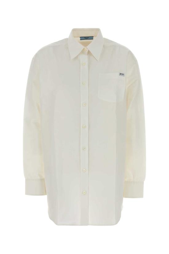26FW 프라다 셔츠 P448JSOOO189C F0009 WHITE