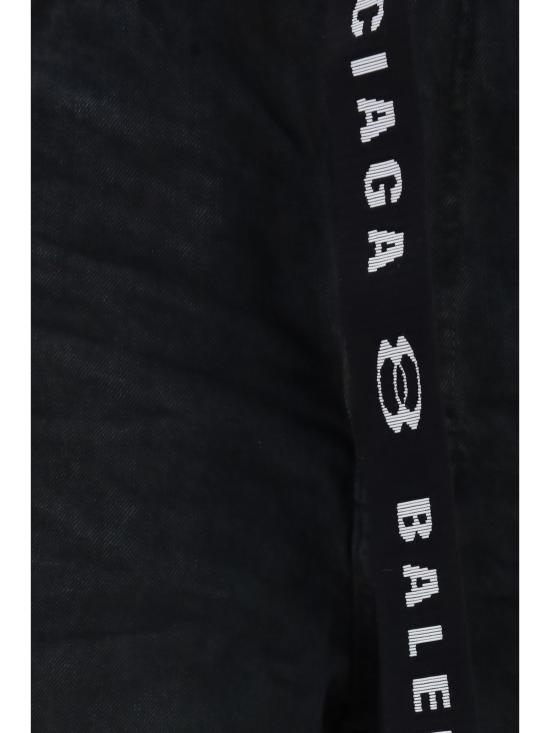26SS 발렌시아가 벨트 코튼 쇼츠 871361TQW56 2279 BLACK - BALENCIAGA