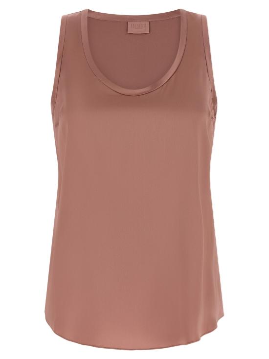 26SS 브루넬로 쿠치넬리 민소매 티셔츠 BR335129BM PINK