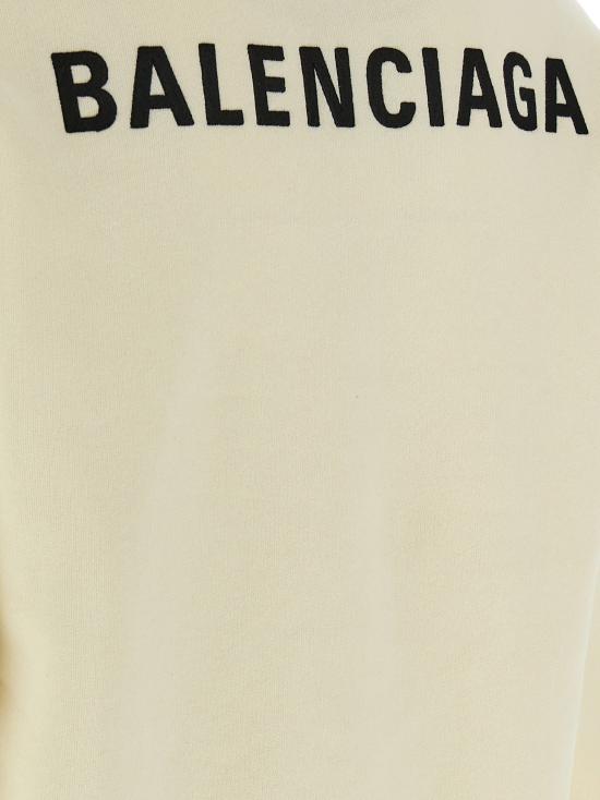 26SS 발렌시아가 후드 티셔츠 BA334030BM BEIGE - BALENCIAGA